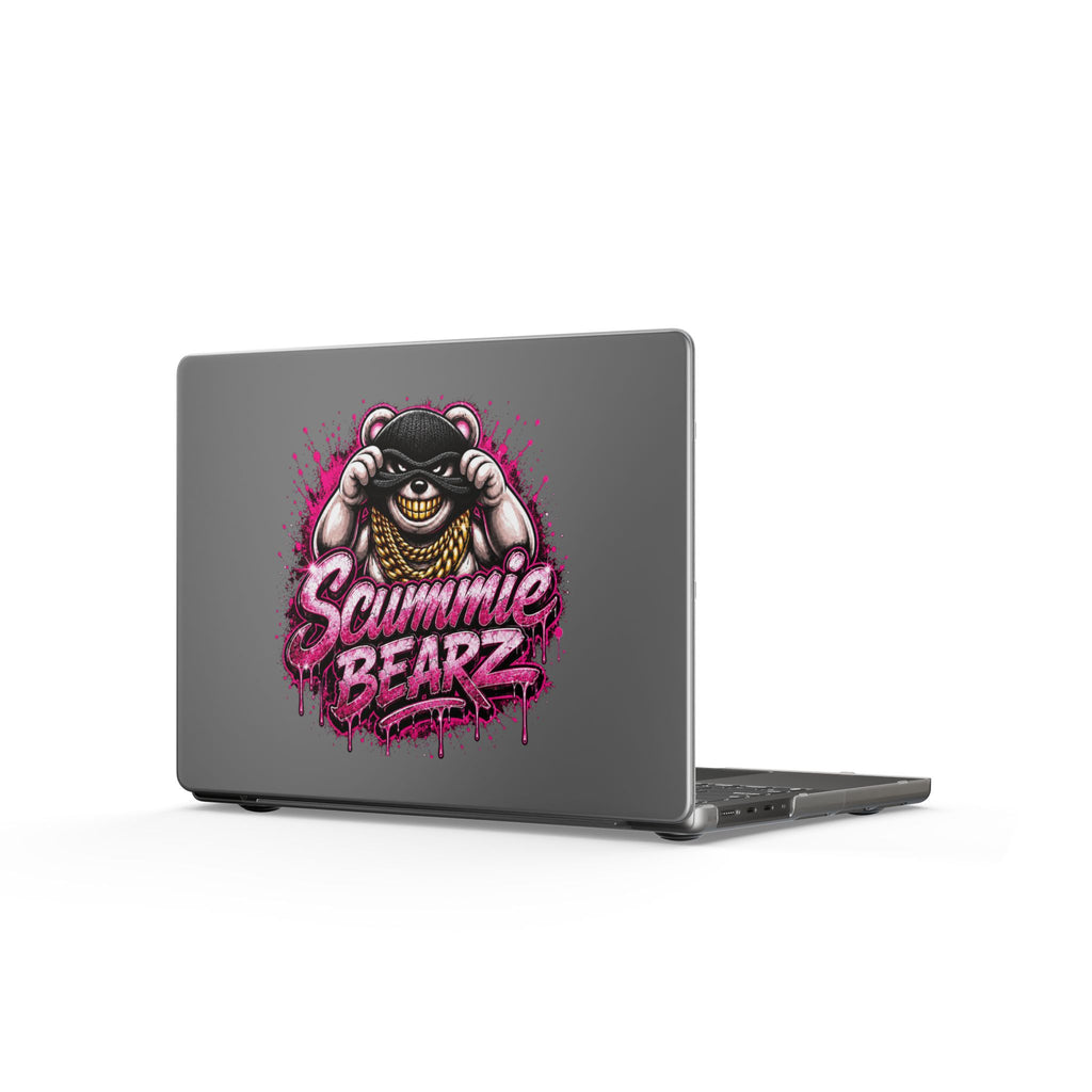 Matte MacBook Cases-PINK CAMO MASK LOGO-SCUMMIEBEARZ™️