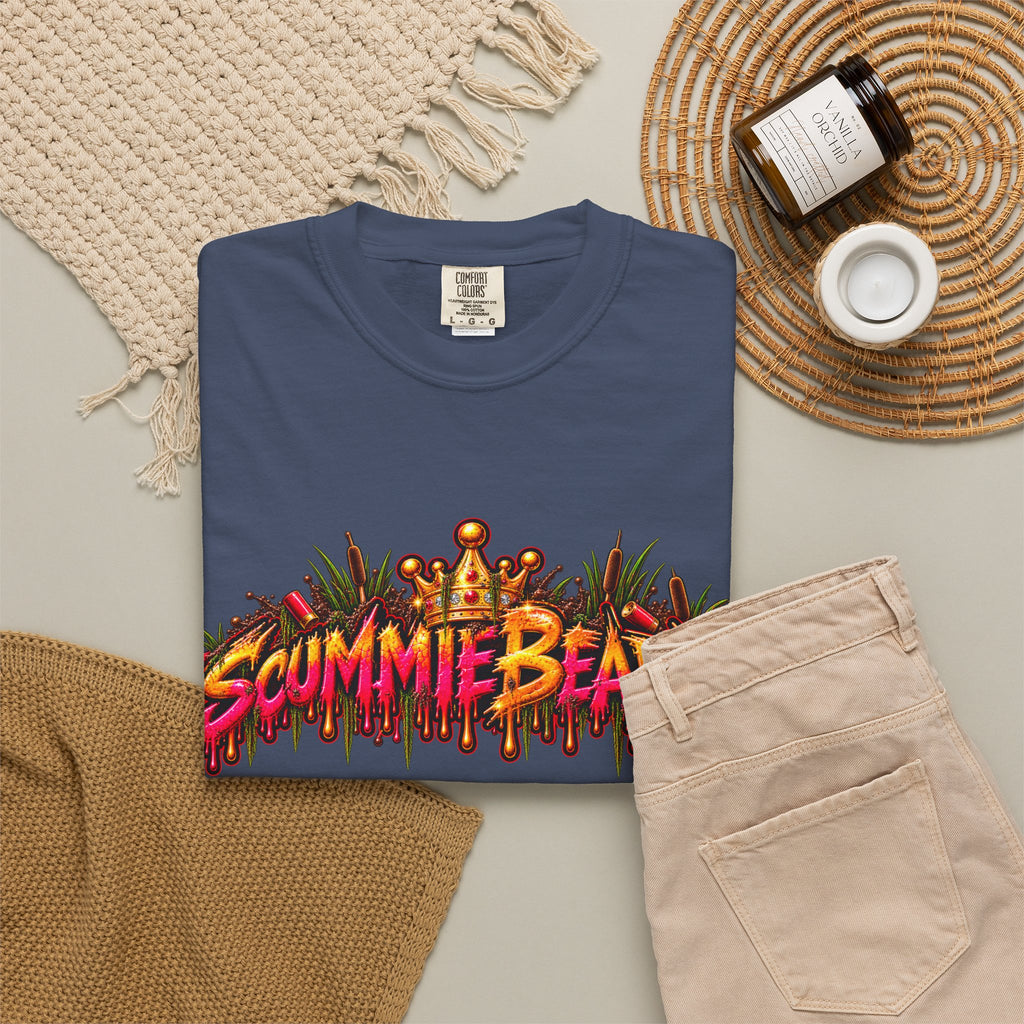 Unisex Garment-Dyed T-shirt-BABE I THINK I GOT A MONSTER-SCUMMIEBEARZ™️