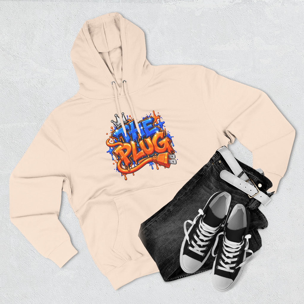 Three-Panel Fleece Hoodie-THE PLUG-SCUMMIEBEARZ™️