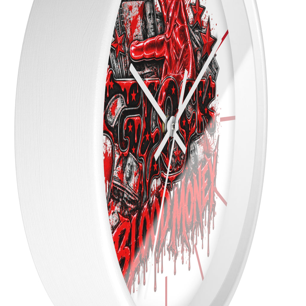 Wall Clock-Blood Money Glock-SCUMMIEBEARZ™️