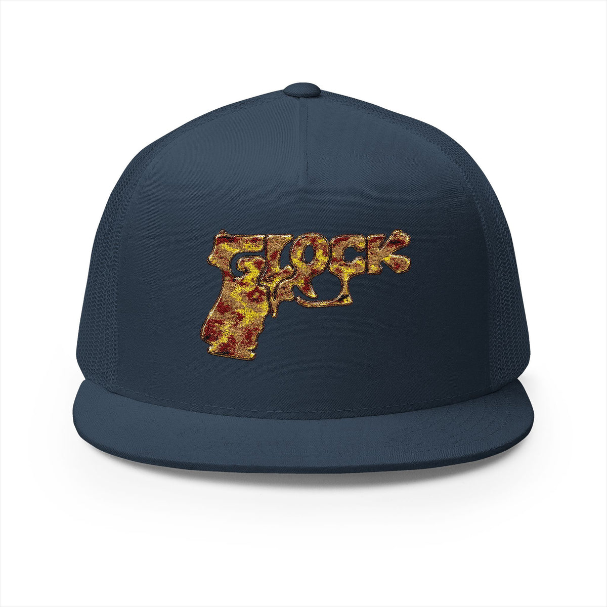 5 Panel Trucker Cap-RED AND YELLOW GLOCK-SCUMMIEBEARZ™️