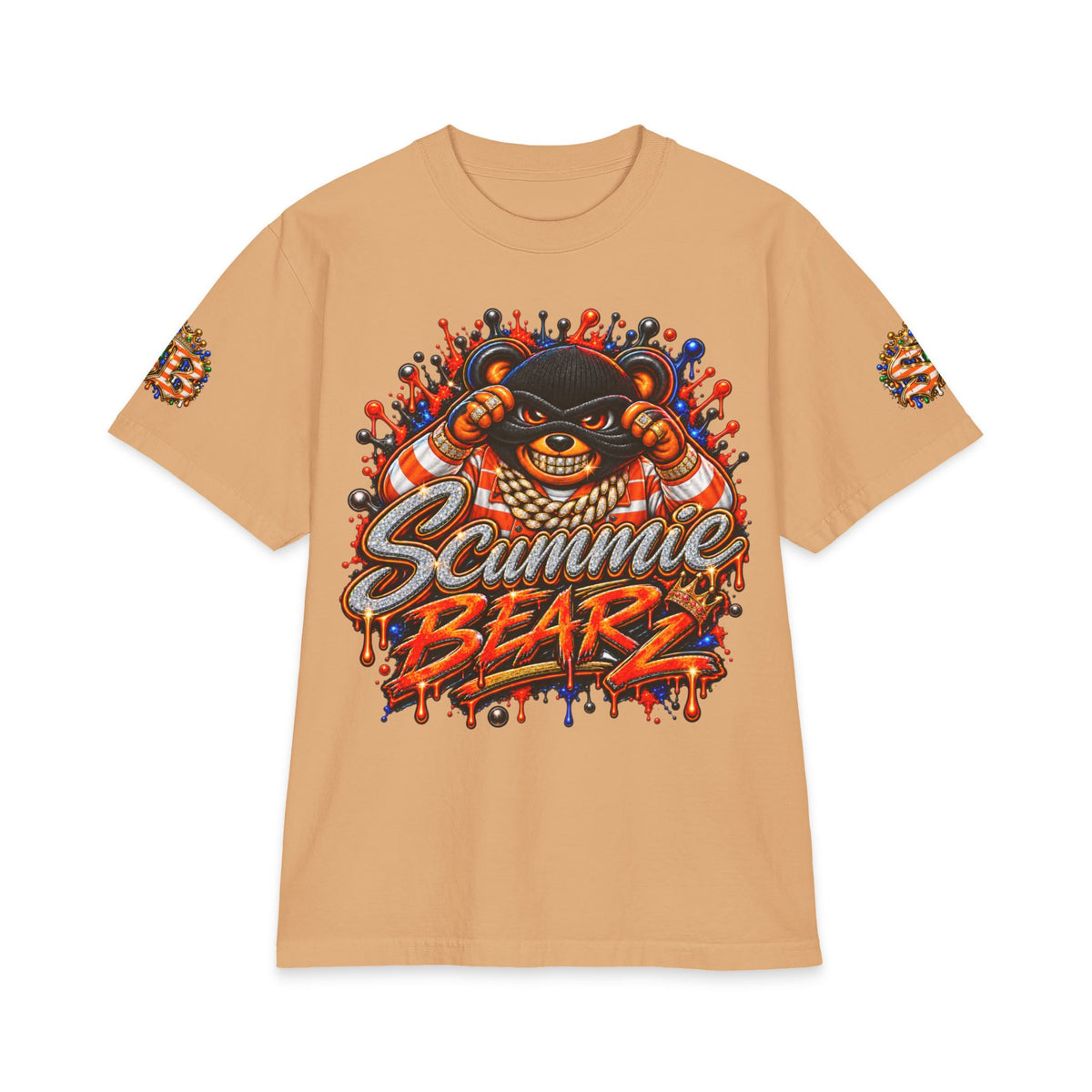 Stress Box — Alternate Logo Layout | SCUMMIEBEARZ™ Shaka Wear Heavyweight Tee