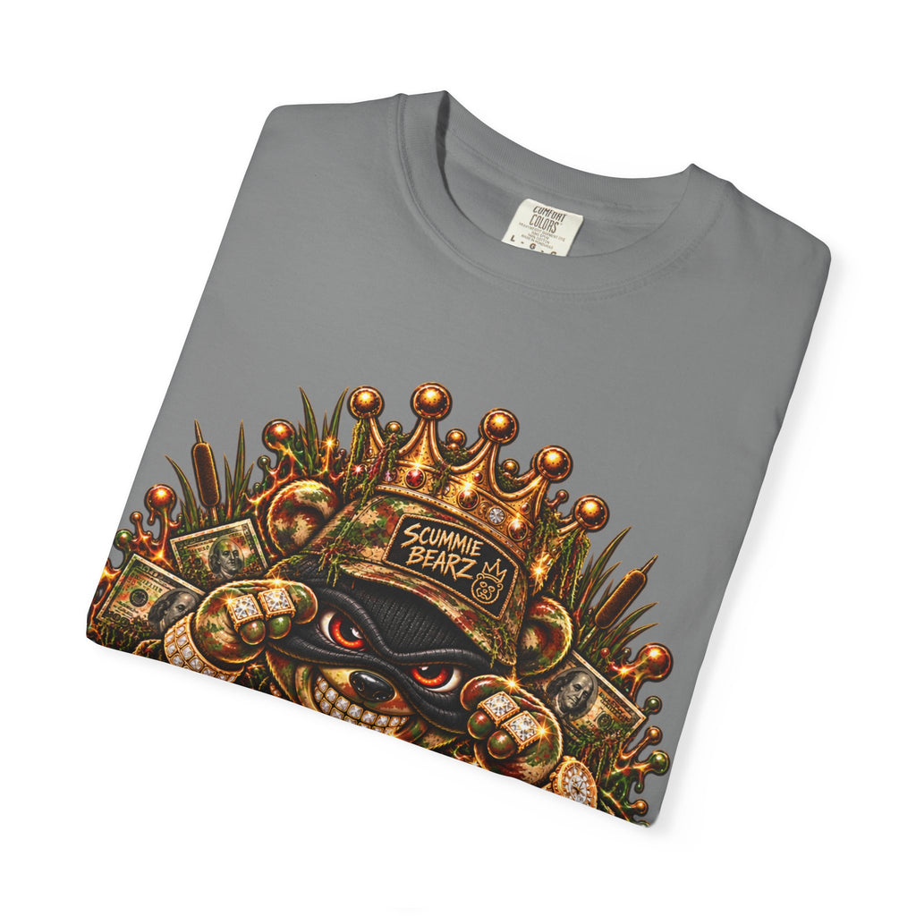 Unisex Garment-Dyed T-shirt-HILLBILLY CAMO GLOCK -SCUMMIEBEARZ™