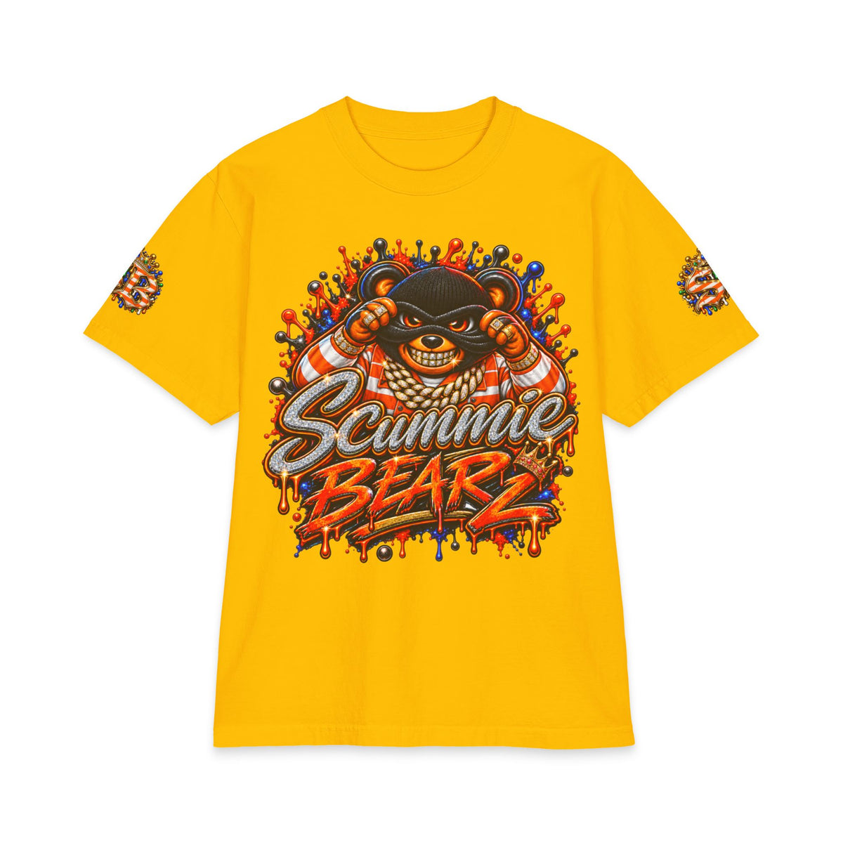 Stress Box — Alternate Logo Layout | SCUMMIEBEARZ™ Shaka Wear Heavyweight Tee