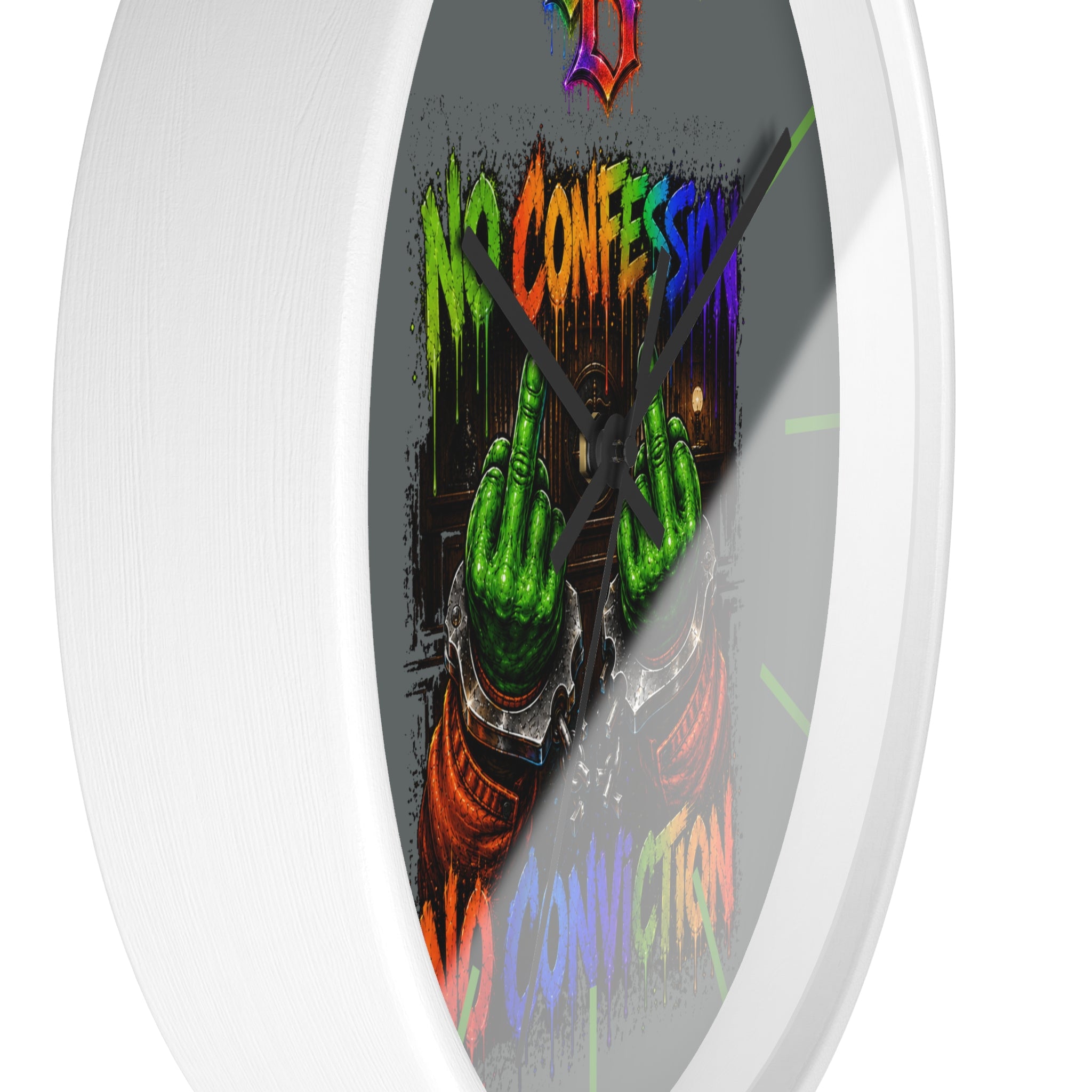 Wall Clock-No Confession No Conviction-SCUMMIEBEARZ™️
