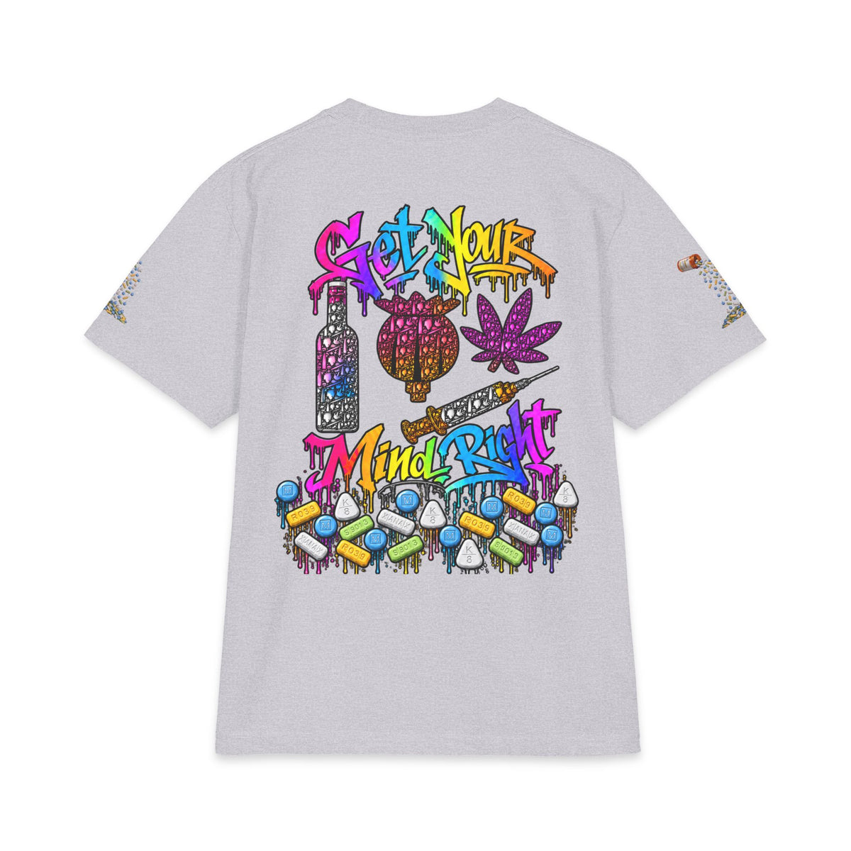 Get Your Mind Right — Multicolor Remix | SCUMMIEBEARZ™ Shaka Wear Heavyweight Tee