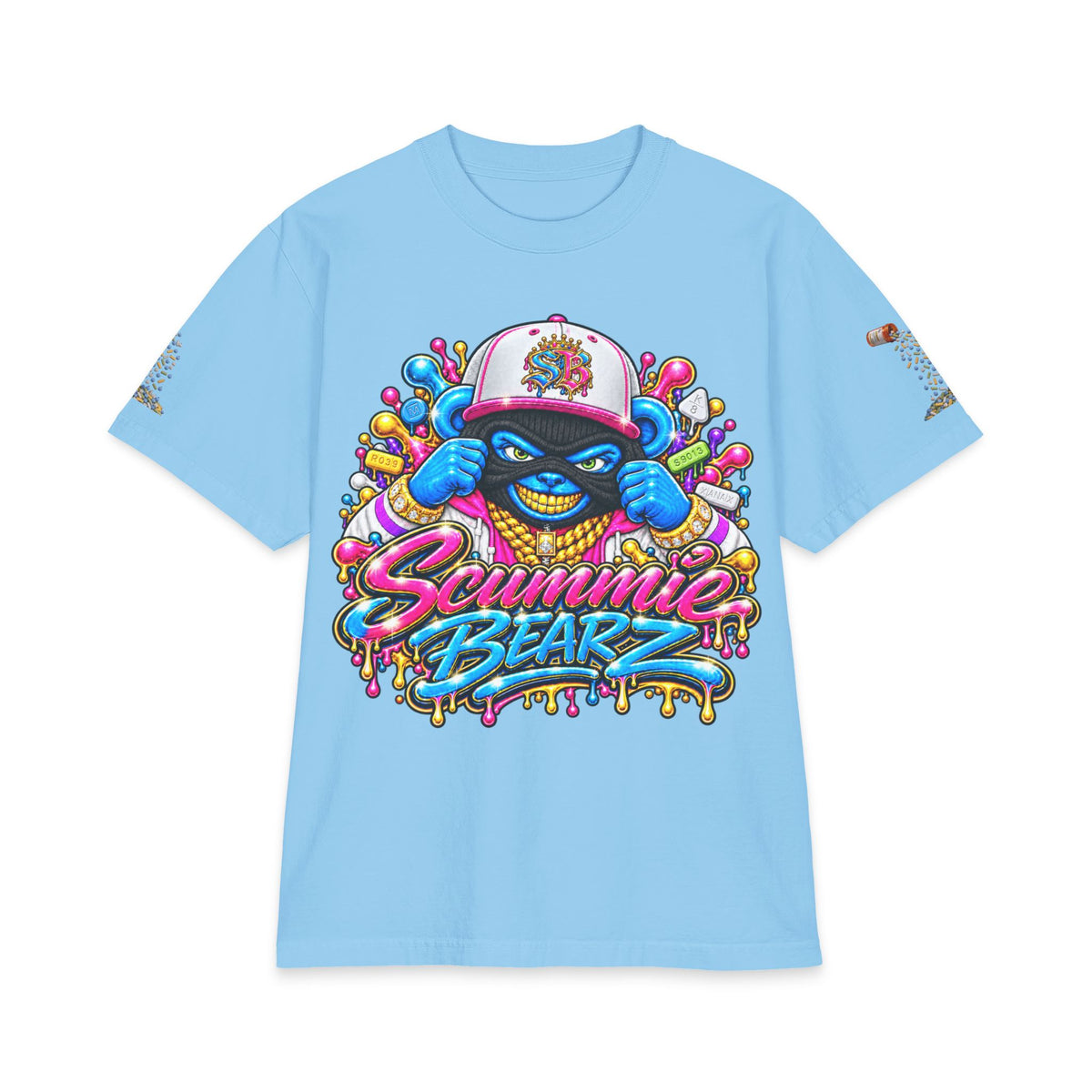Get Your Mind Right — Multicolor Remix | SCUMMIEBEARZ™ Shaka Wear Heavyweight Tee