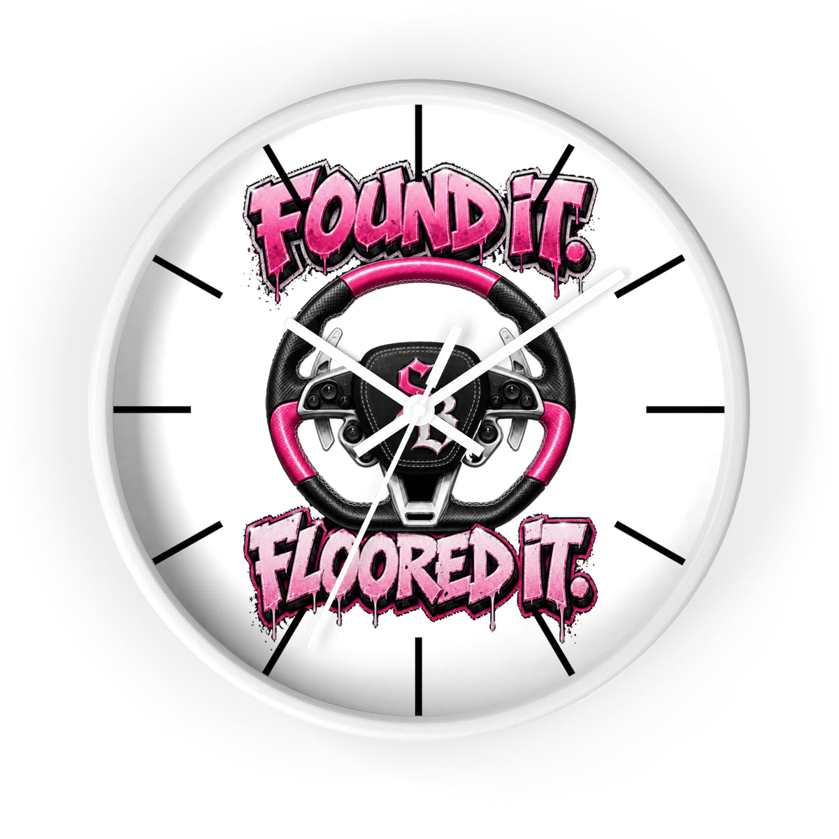 Wall Clock-PINK GTA-SCUMMIEBEARZ™️