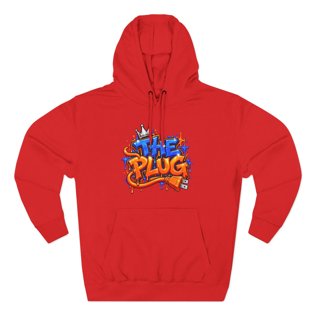 Three-Panel Fleece Hoodie-THE PLUG-SCUMMIEBEARZ™️