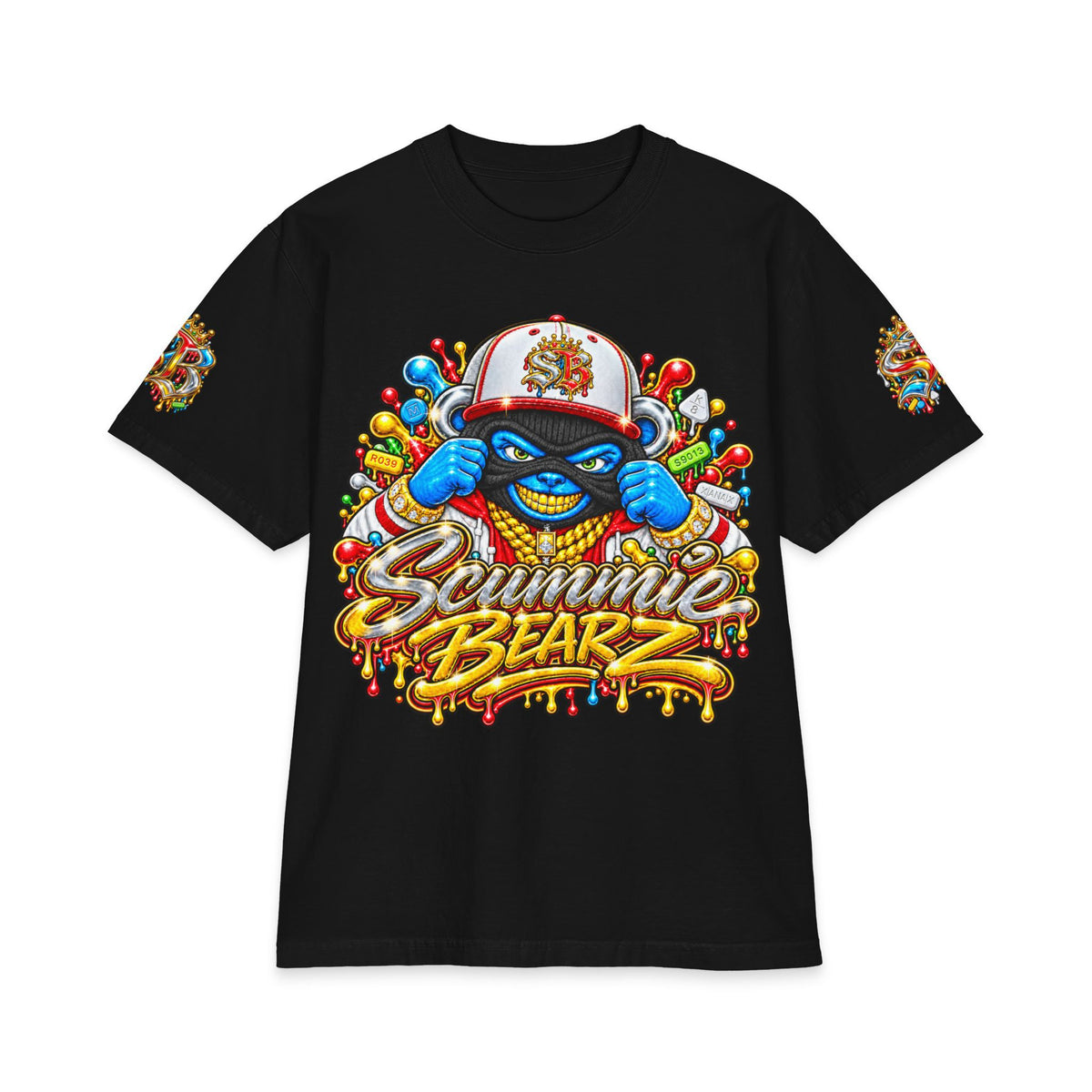 Unisex Max Heavyweight Short Sleeve-GET YOUR MIND RIGHT RED REMIX-SCUMMIEBEARZ™️