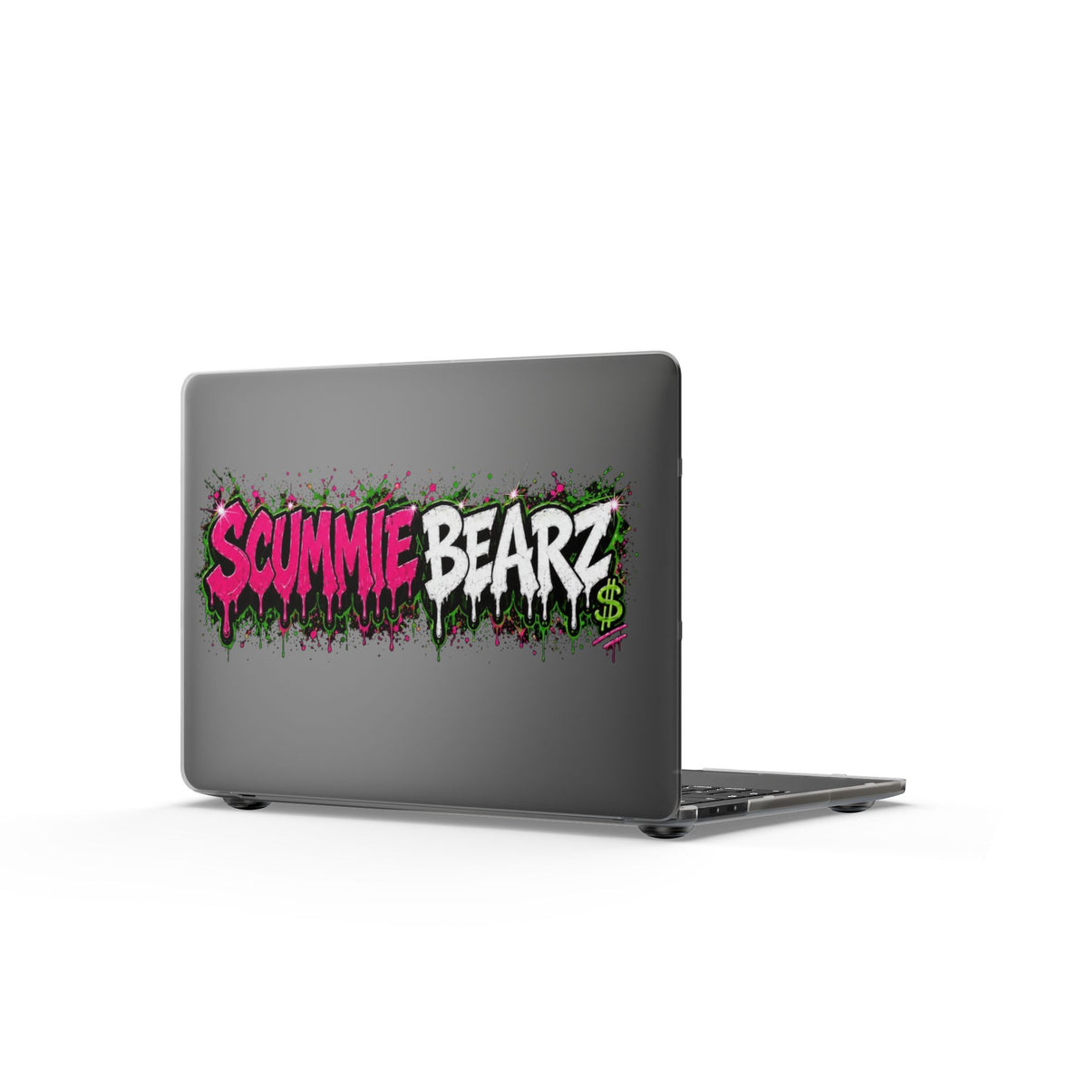Matte MacBook Cases-PINK/SILVER LOGO-SCUMMIEBEARZ™