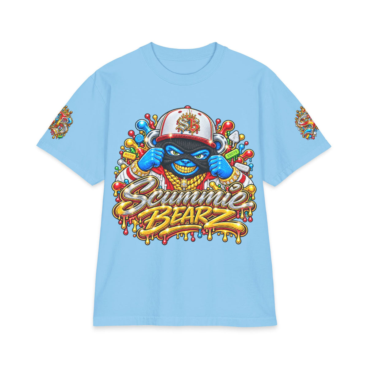 Unisex Max Heavyweight Short Sleeve-GET YOUR MIND RIGHT RED REMIX-SCUMMIEBEARZ™️