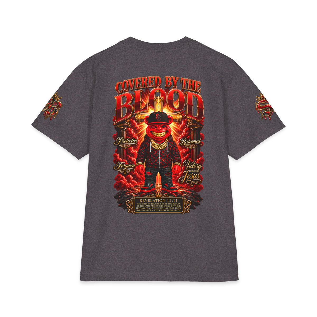 Covered by the Blood | SCUMMIEBEARZ™ Shaka Wear Heavyweight Tee