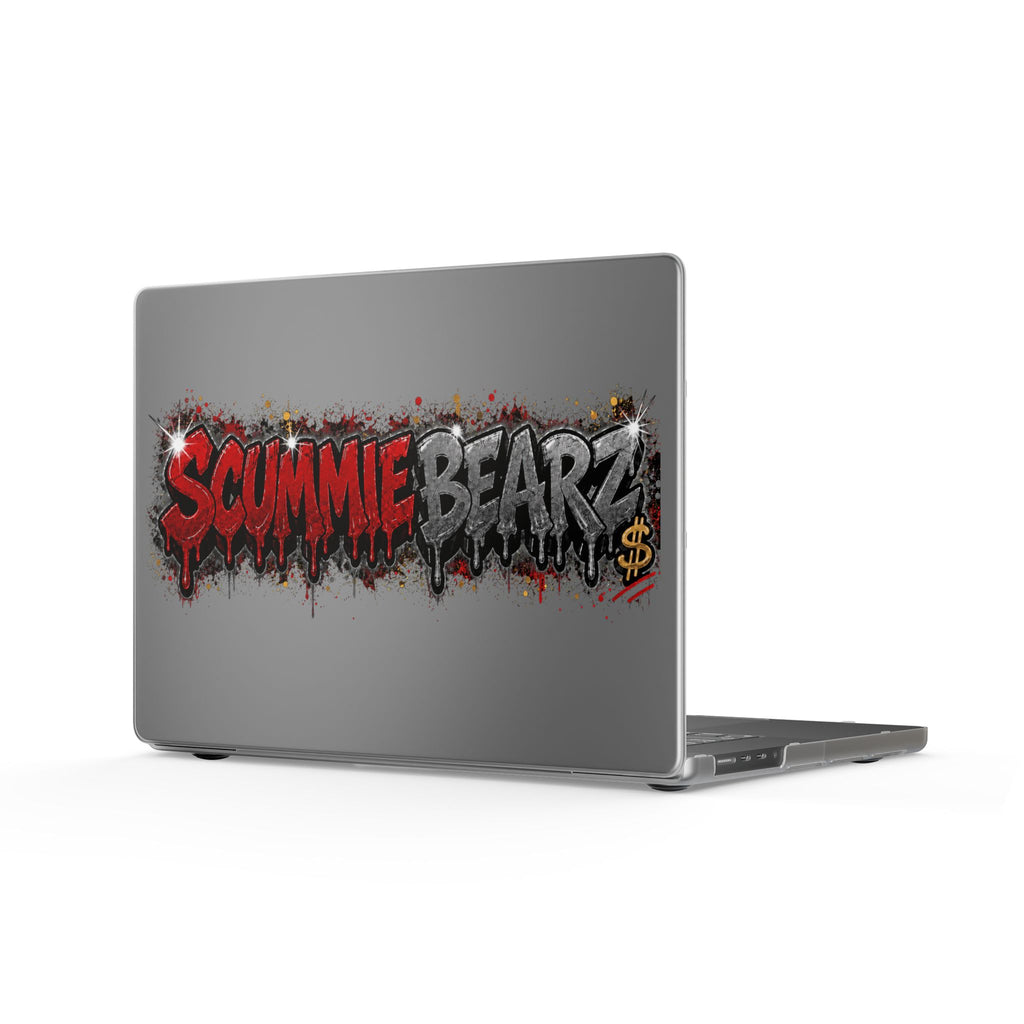 Matte MacBook Cases-RED / SILVER LOGO-SCUMMIEBEARZ™