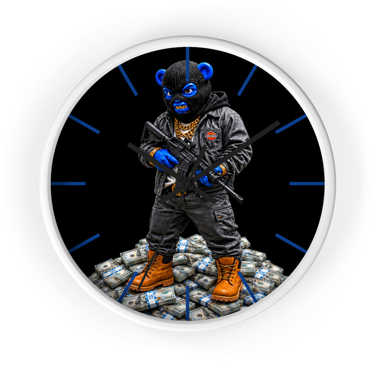 Wall Clock-PAPER CHASER-SCUMMIEBEARZ™️