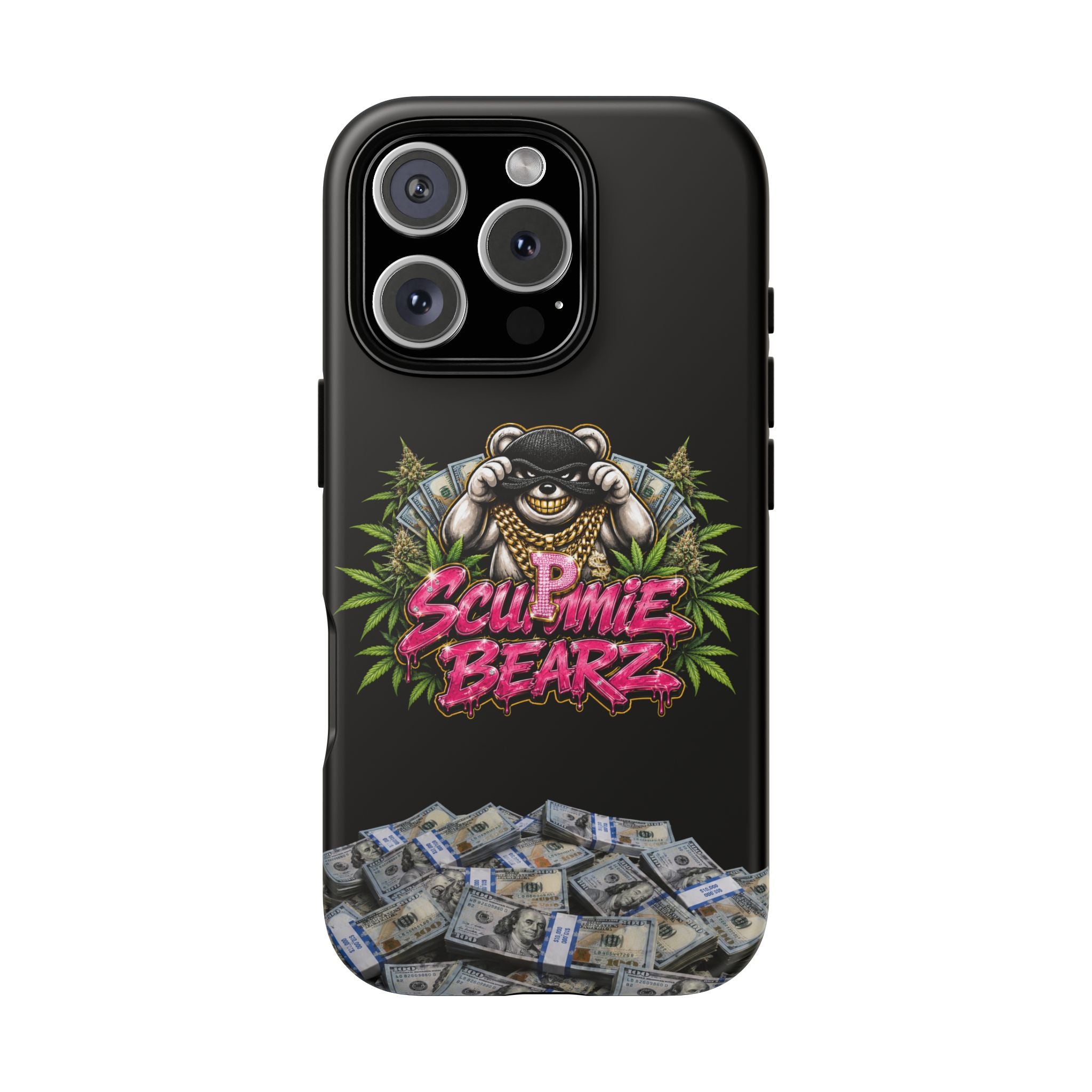 SCUMMIEBEARZ P.M.W. (P***y Money Weed) Logo Tough Cases