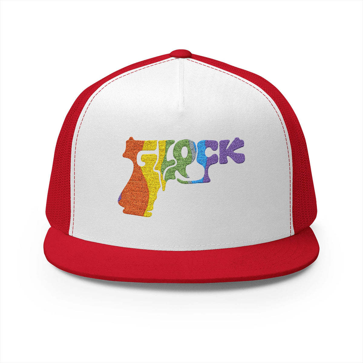 5 Panel Trucker Cap-RAINBOW GLOCK LOGO-SCUMMIEBEARZ™️