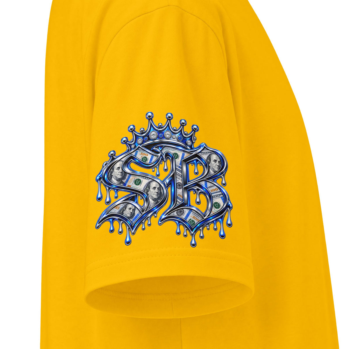 Money Is The Motive Gold Pendant | SCUMMIEBEARZ™ Shaka Wear Heavyweight Tee