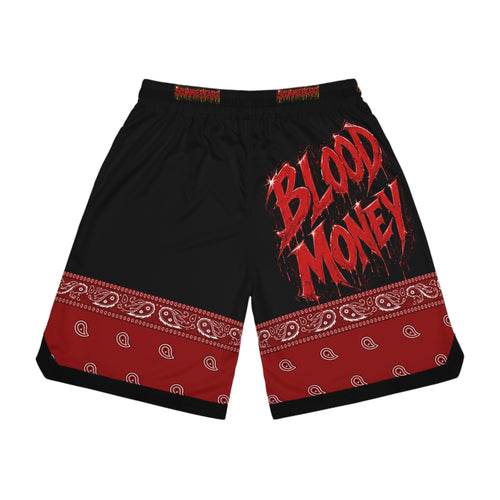Basketball Rib Shorts-AOP-blood money-SCUMMIEBEARZ™️