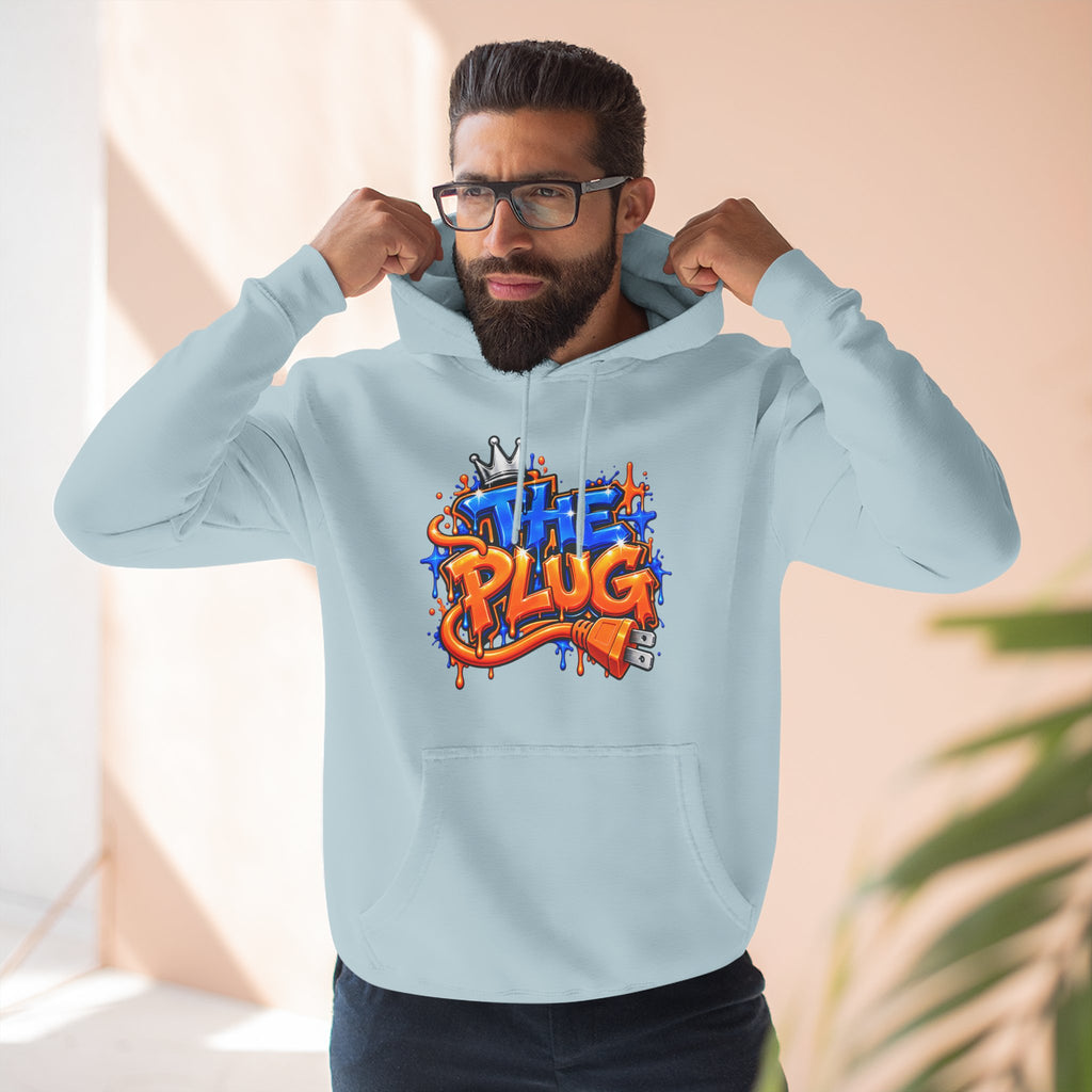 Three-Panel Fleece Hoodie-THE PLUG-SCUMMIEBEARZ™️
