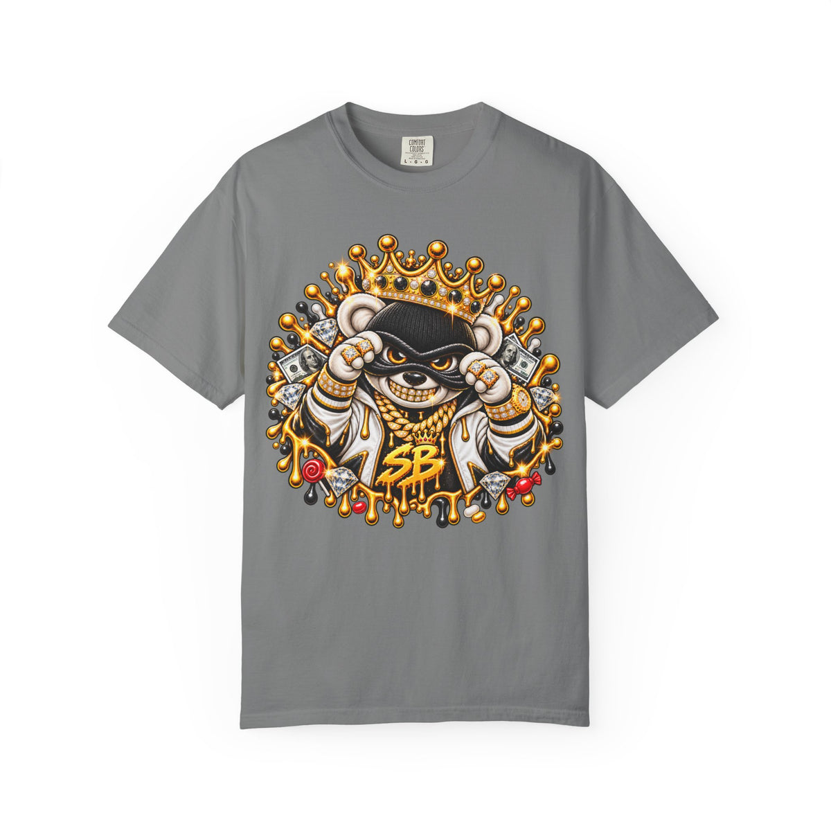 Unisex Garment-Dyed T-shirt- LIKE STEALING CANDY FROM A BABY-SCUMMIEBEARZ™️