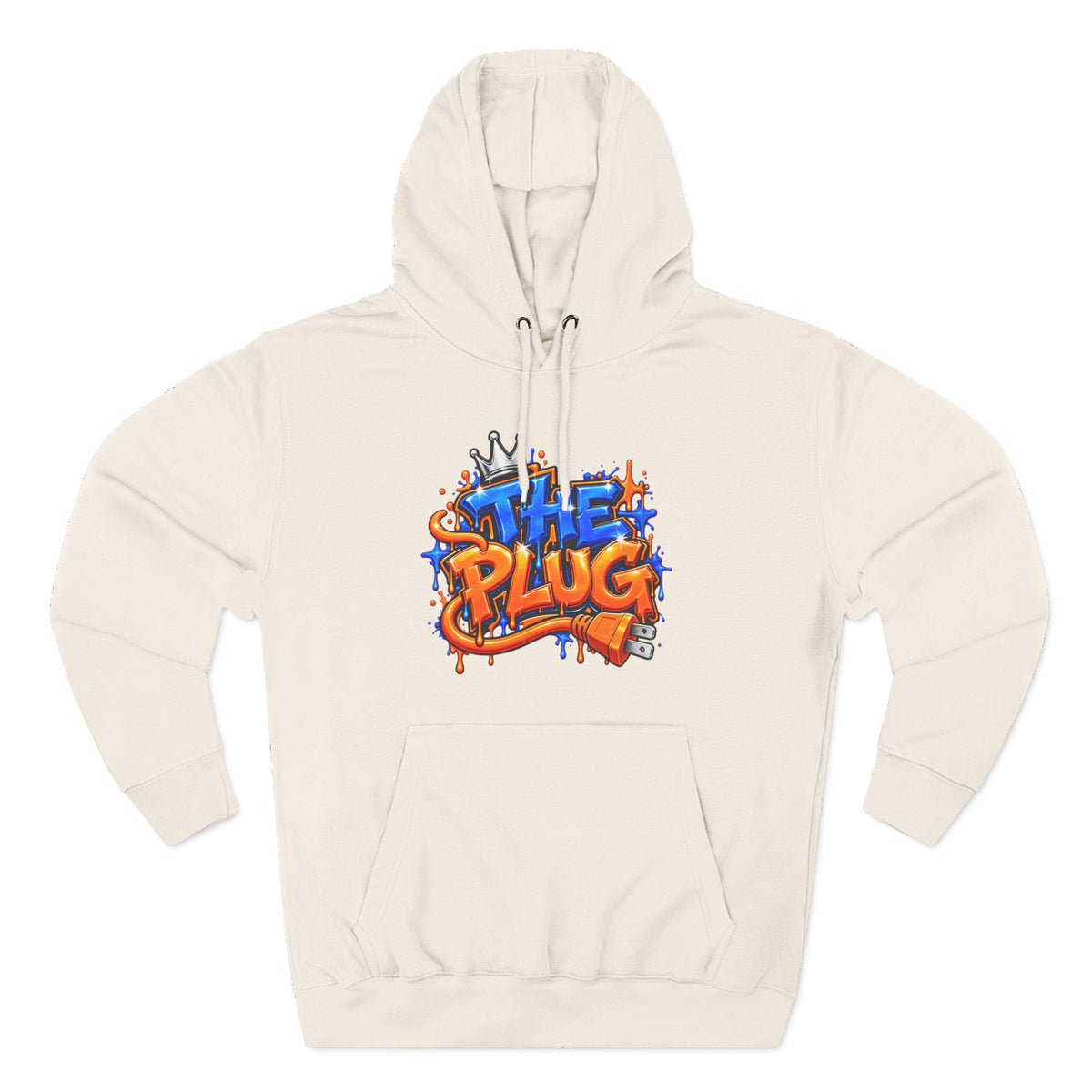 Three-Panel Fleece Hoodie-THE PLUG-SCUMMIEBEARZ™️