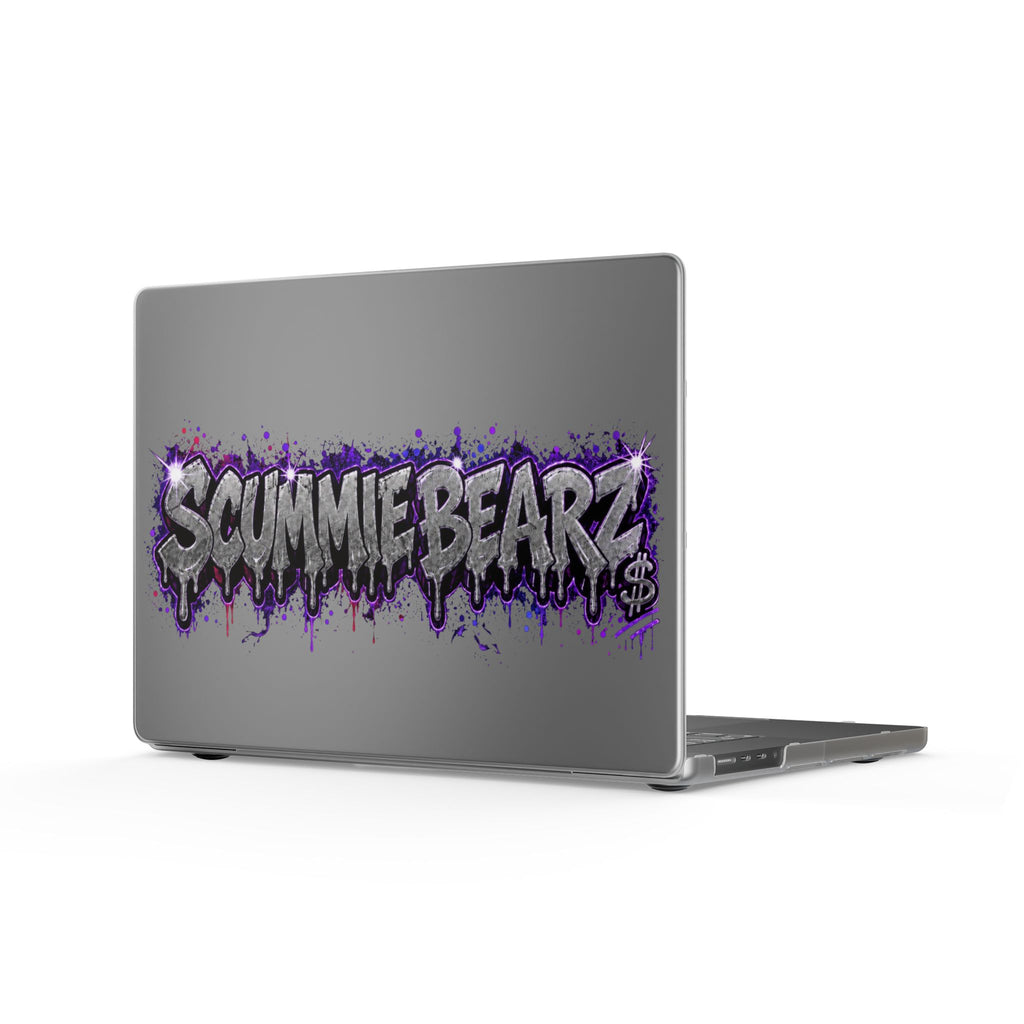Matte MacBook Cases-SILVER / PURPLE LOGO-SCUMMIEBEARZ™