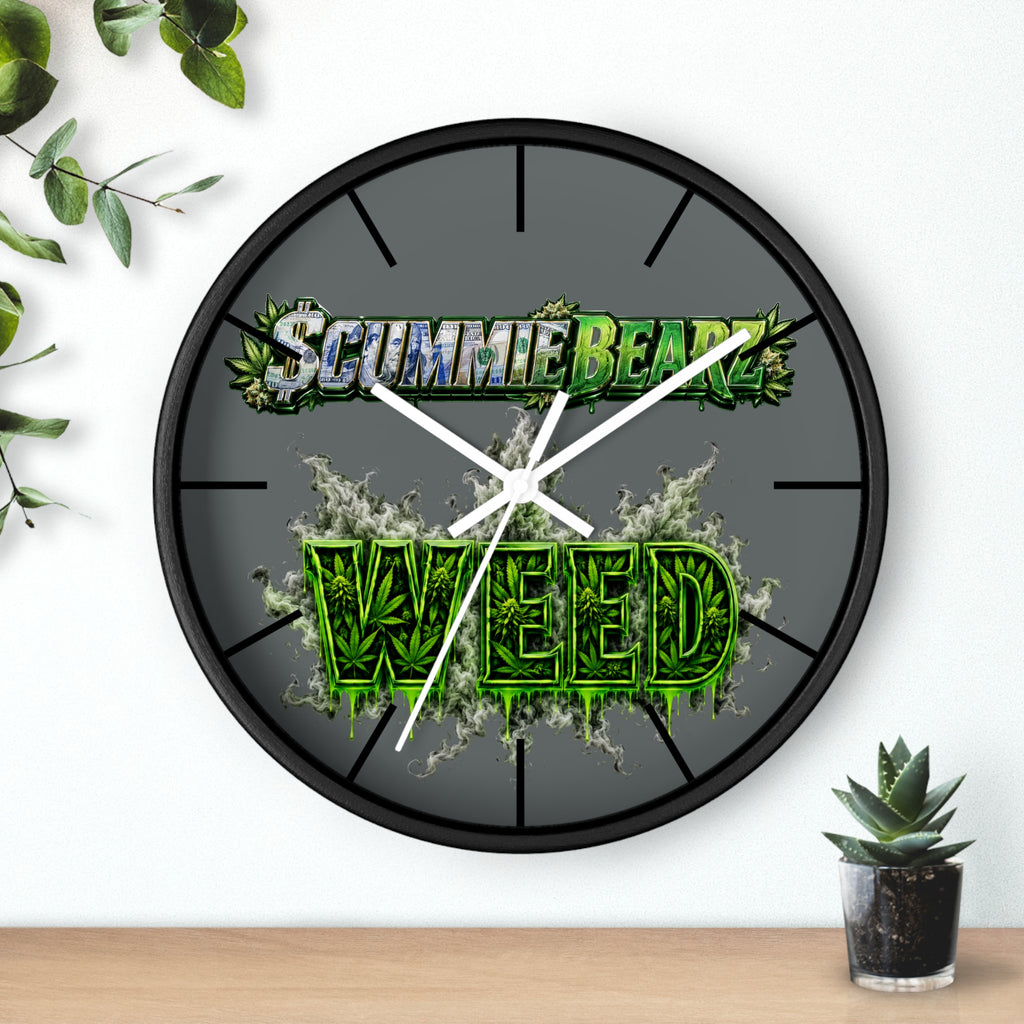 Wall Clock-Weed-SCUMMIEBEARZ™️