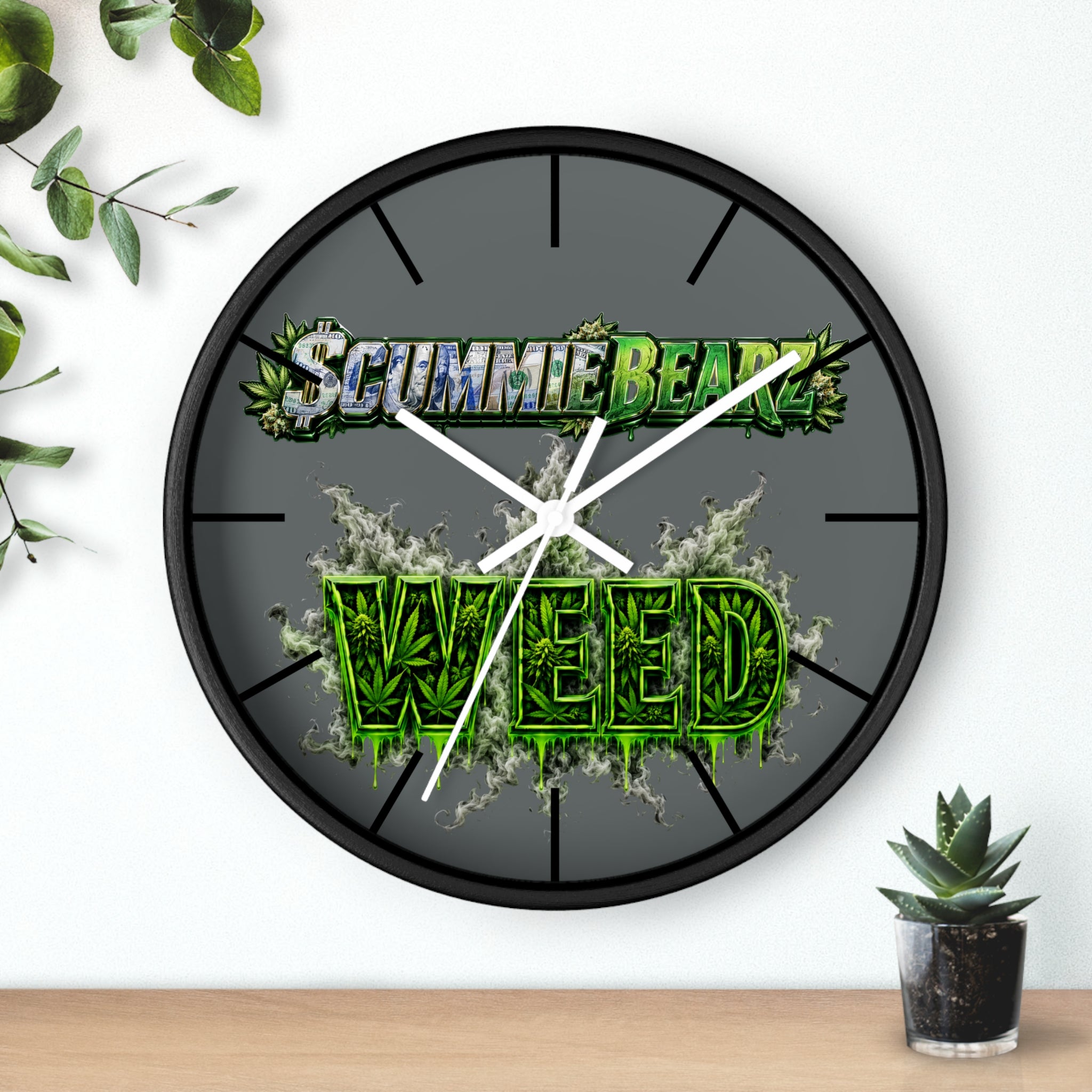 Wall Clock-Weed-SCUMMIEBEARZ™️