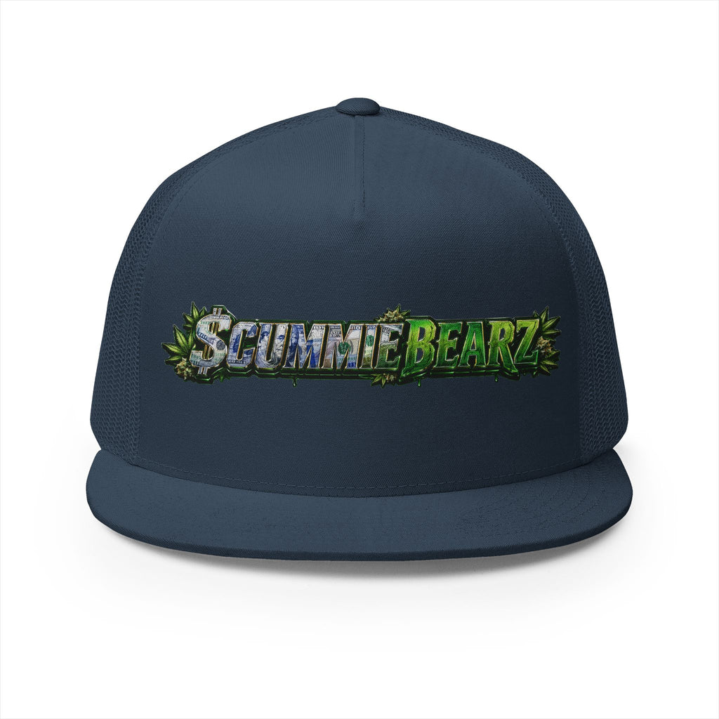 5 Panel Trucker Cap-WEED SCUMMIEBEARZ LOGO-SCUMMIEBEARZ™
