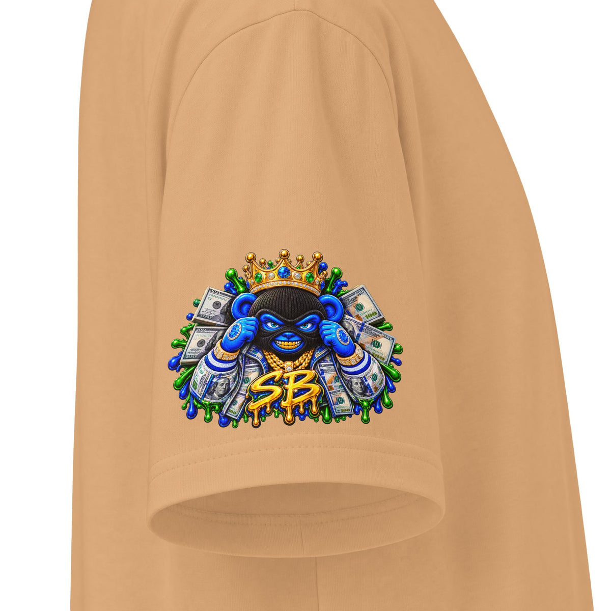 Sb Logo Paperchaser Masked Crown | SCUMMIEBEARZ™ Shaka Wear Heavyweight Tee