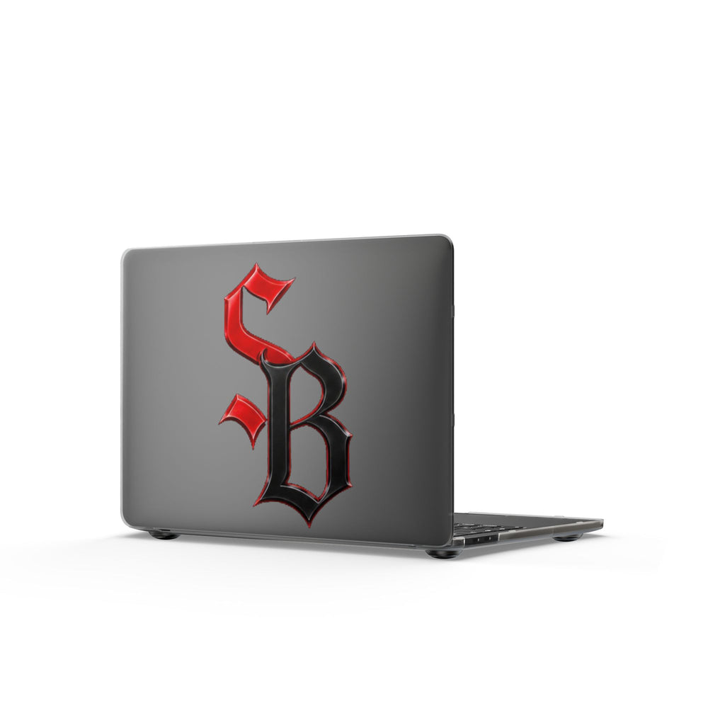 Matte MacBook Cases-RED/BLACK SB LOGO-SCUMMIEBEARZ™️