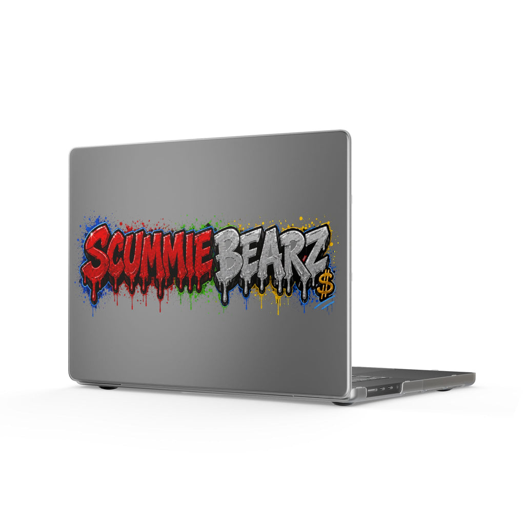 Matte MacBook Cases-RED / SILVER LOGO-SCUMMIEBEARZ™