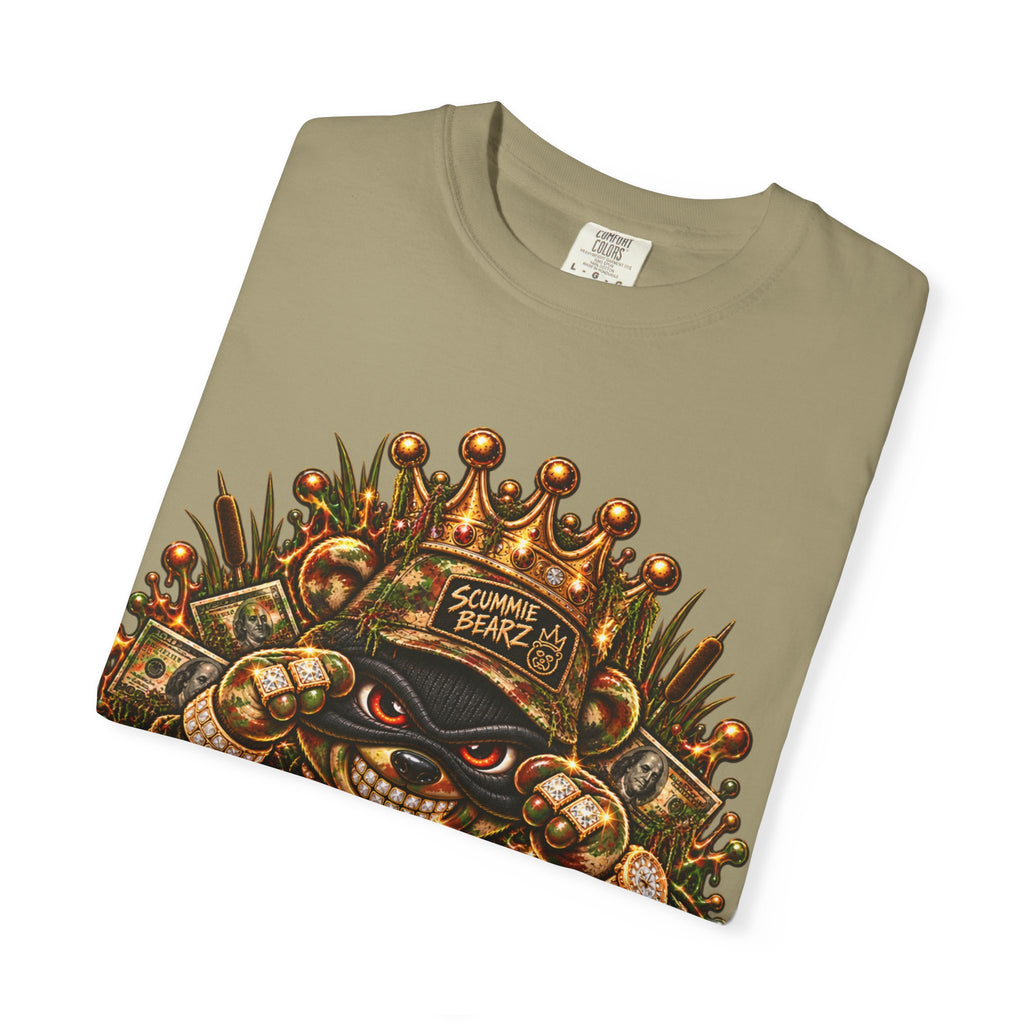Unisex Garment-Dyed T-shirt-HILLBILLY CAMO GLOCK -SCUMMIEBEARZ™
