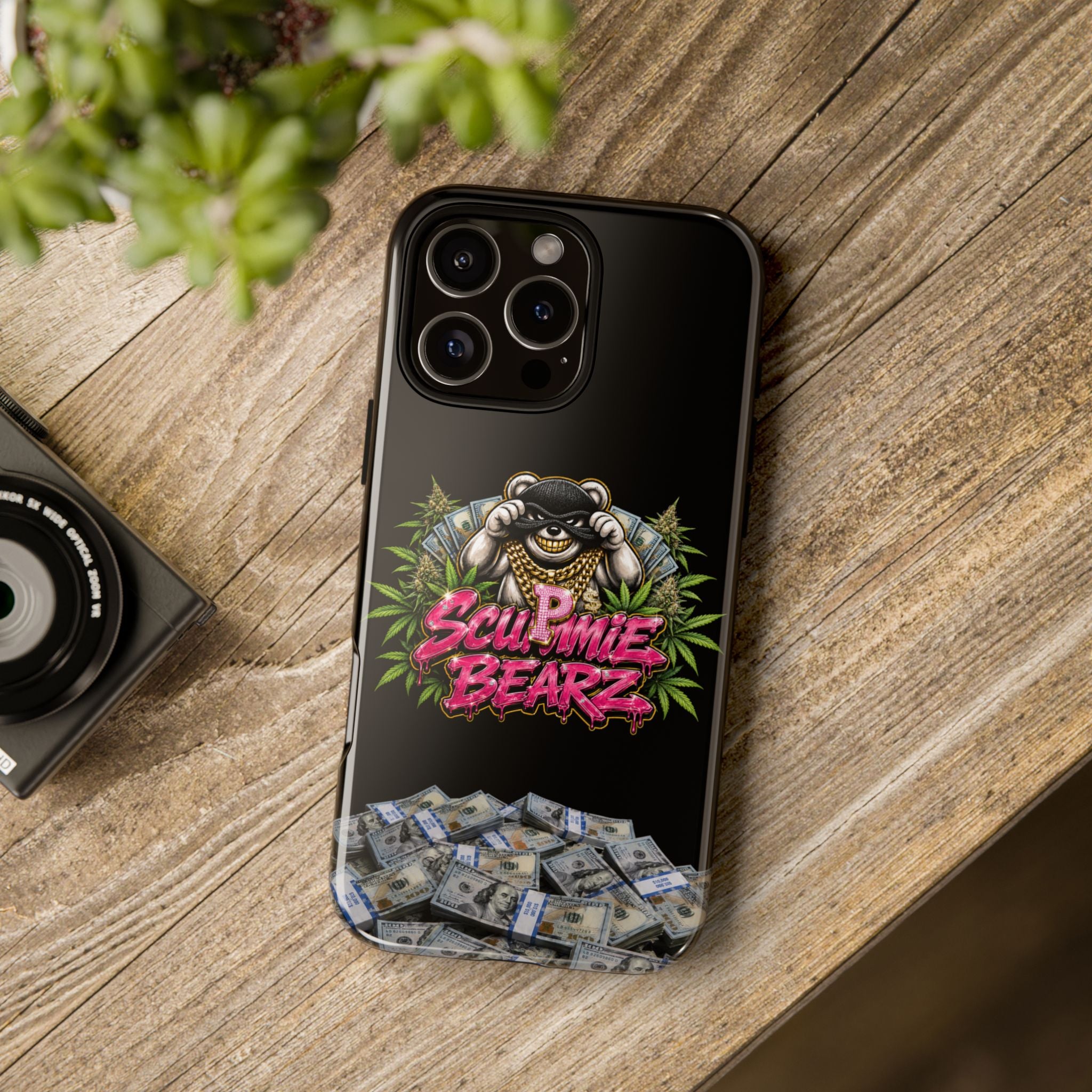 SCUMMIEBEARZ P.M.W. (P***y Money Weed) Logo Tough Cases