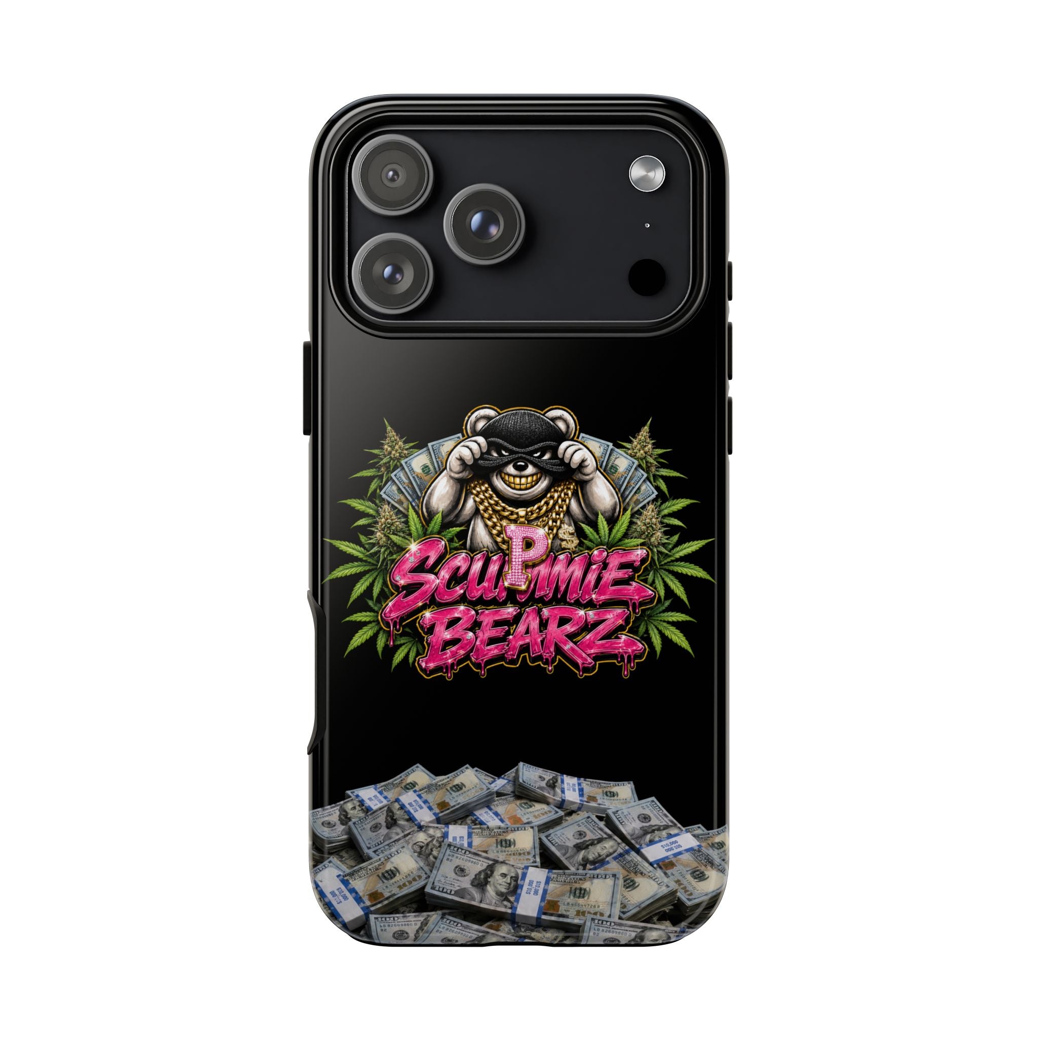 SCUMMIEBEARZ P.M.W. (P***y Money Weed) Logo Tough Cases