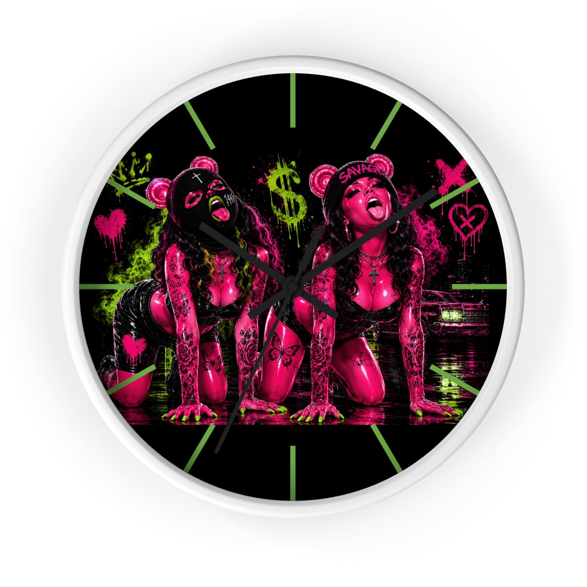Wall Clock-Sexy But Savage Duo-SCUMMIEBEARZ™️
