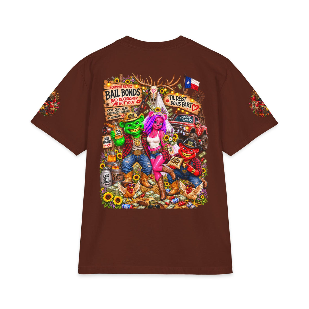 Bail Bonds Wedding | SCUMMIEBEARZ™ Shaka Wear Heavyweight Tee