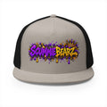 5 Panel Trucker Cap-PURPLE/GOLD SCUMMIEBEARZ LOGO-SCUMMIEBEARZ™