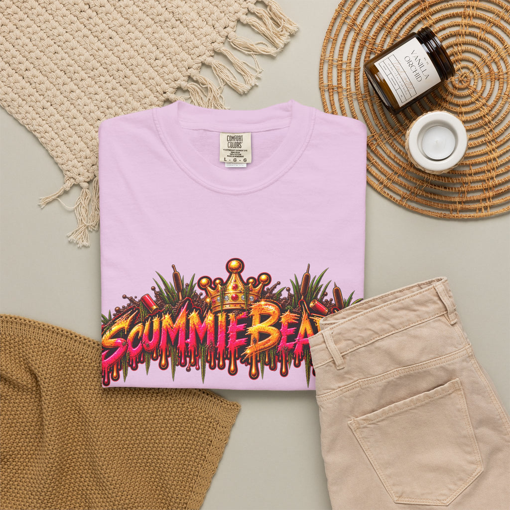 Unisex Garment-Dyed T-shirt-BABE I THINK I GOT A MONSTER-SCUMMIEBEARZ™️