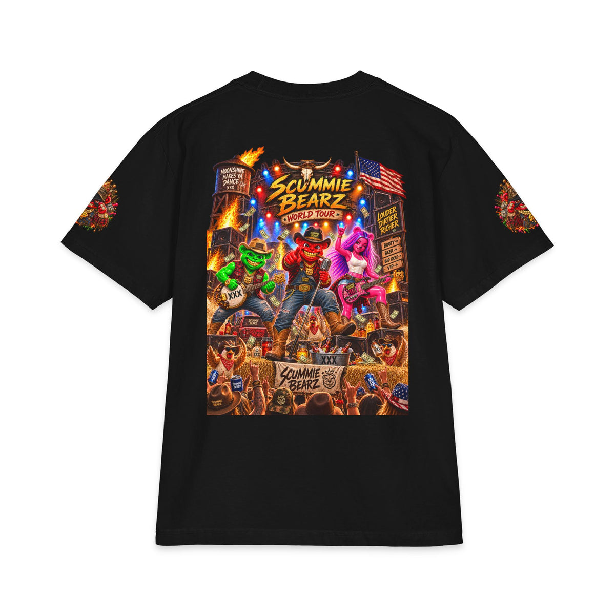 Country World Tour | SCUMMIEBEARZ™ Shaka Wear Heavyweight Tee