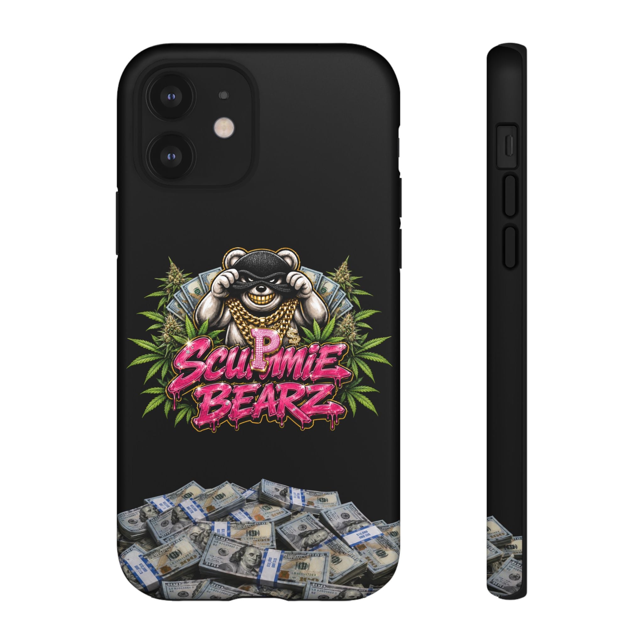 SCUMMIEBEARZ P.M.W. (P***y Money Weed) Logo Tough Cases