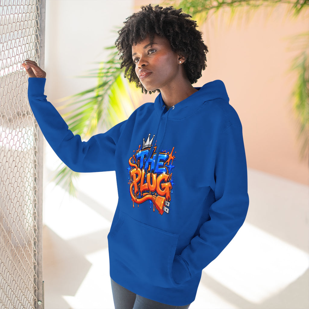 Three-Panel Fleece Hoodie-THE PLUG-SCUMMIEBEARZ™️