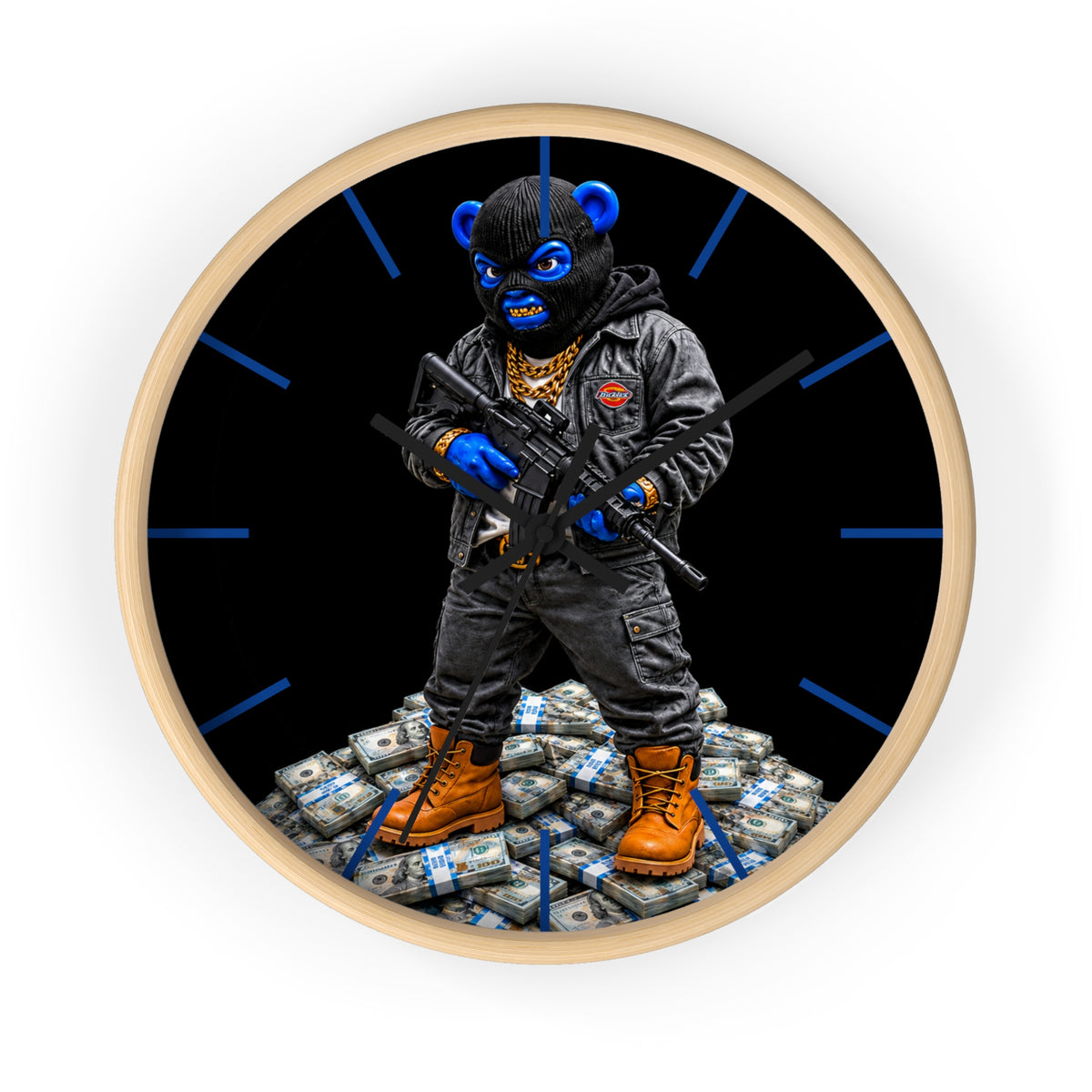 Wall Clock-PAPER CHASER-SCUMMIEBEARZ™️