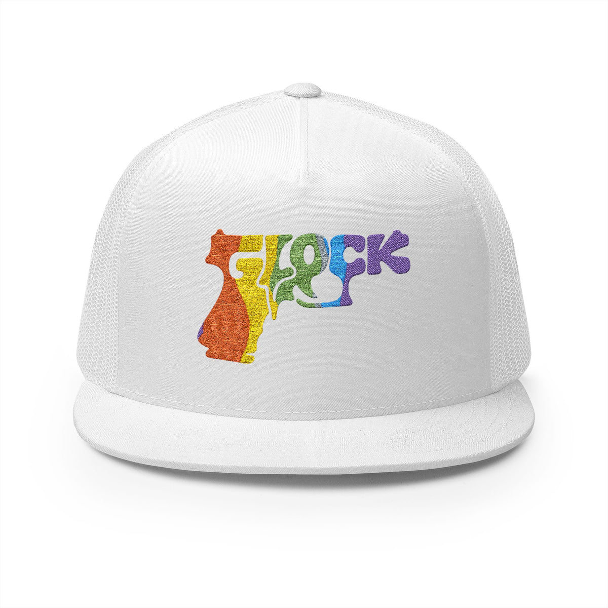5 Panel Trucker Cap-RAINBOW GLOCK LOGO-SCUMMIEBEARZ™️