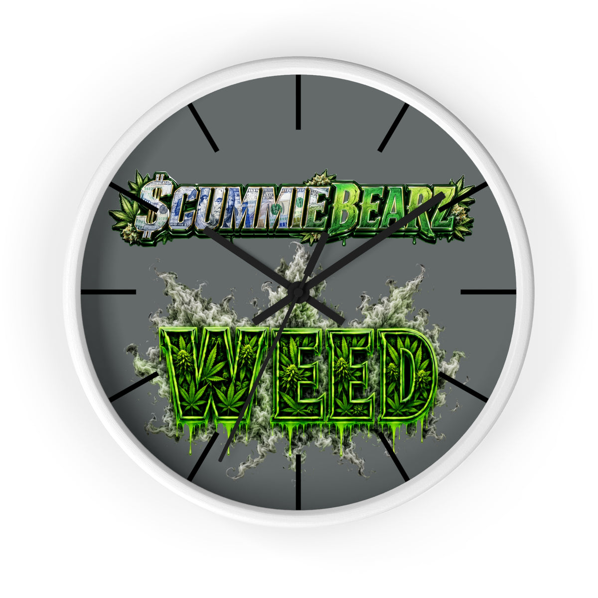 Wall Clock-weed -SCUMMIEBEARZ™️