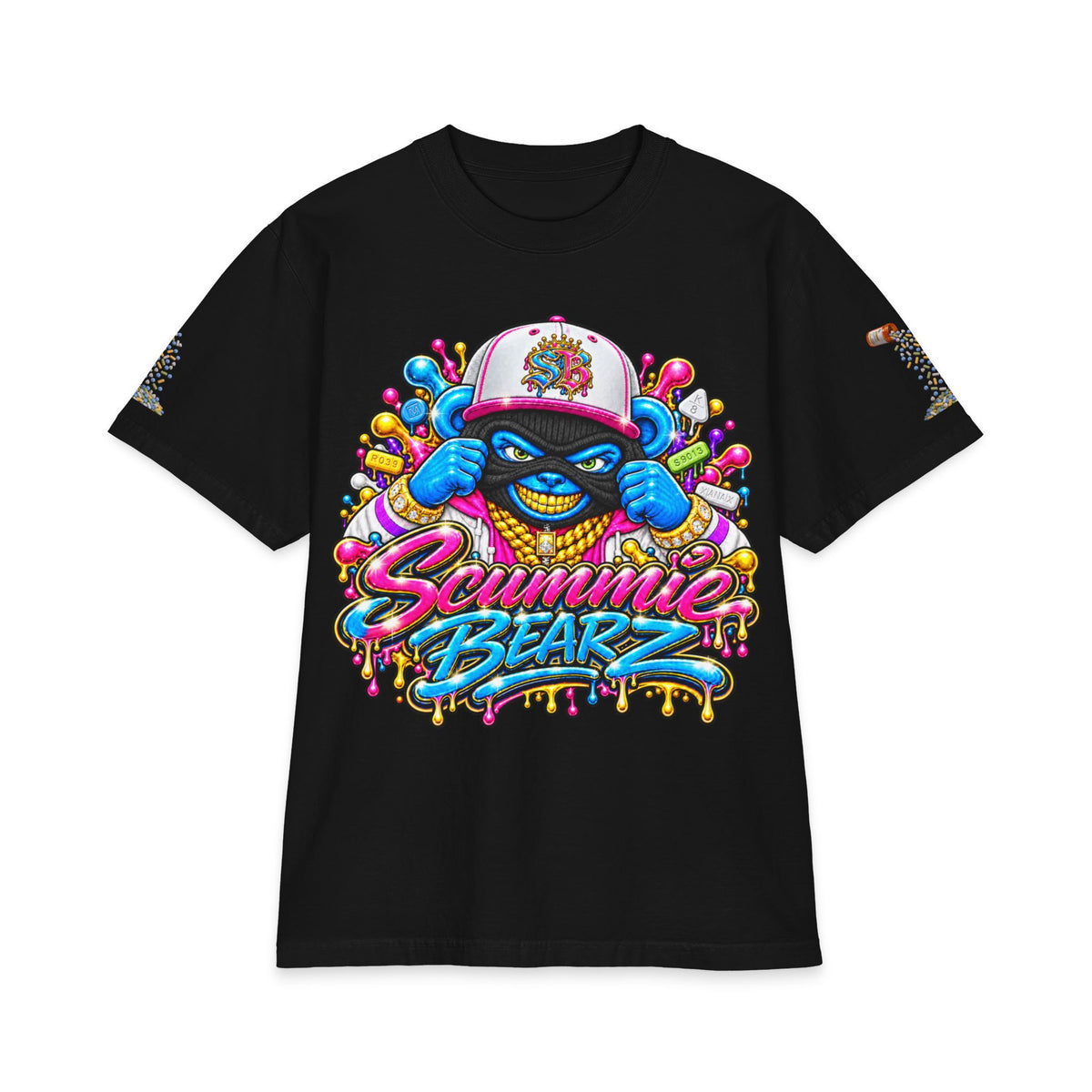 Get Your Mind Right — Multicolor Remix | SCUMMIEBEARZ™ Shaka Wear Heavyweight Tee