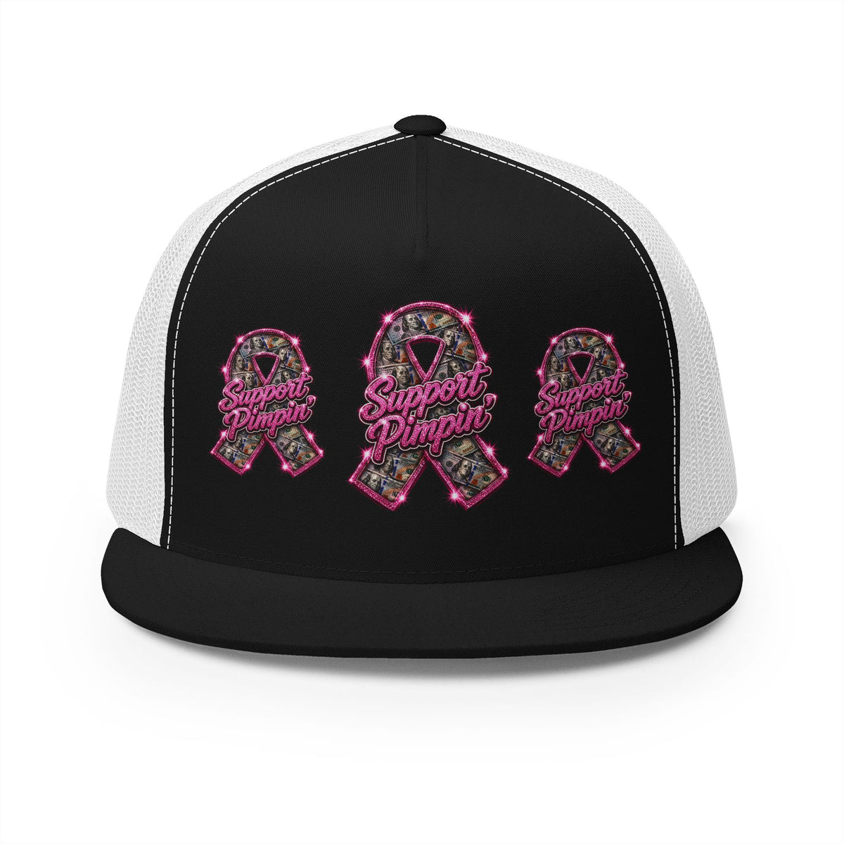 5 Panel Trucker Cap-SUPPORT PIMPIN-SCUMMIEBEARZ™