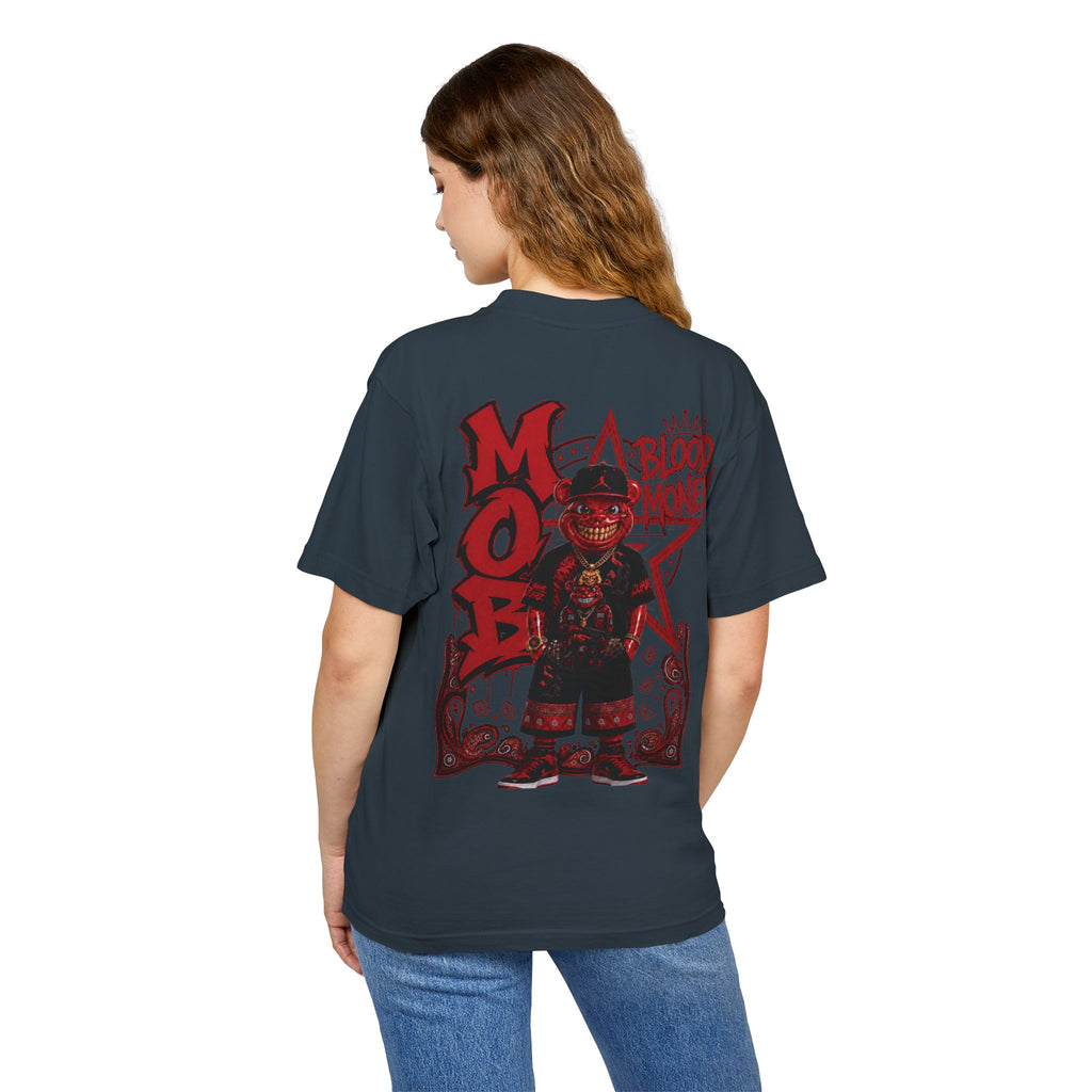 Unisex Urban Heavy Tee-BLOOD MONEY-™ | GANG GANG STREETWEAR TEE 🩸💰🐻-SCUMMIEBEARZ™️