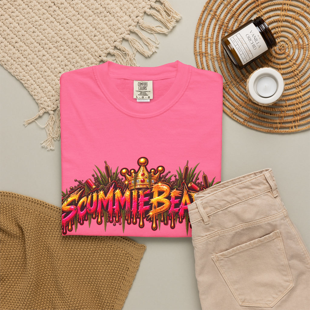 Unisex Garment-Dyed T-shirt-BABE I THINK I GOT A MONSTER-SCUMMIEBEARZ™️